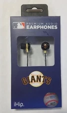San Francisco Giants iHip Noise Isolating Earphones Earbuds - iPhone iPod NEW