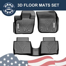 3D Car Floor Mats for 2017- 2020 Ford Fusion Lincoln MKZ All Weather TPE Liners