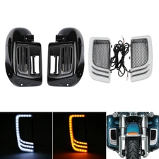 Lower Vented Fairing Water-Cooled W/ Turn Light Fit For Harley Road King 14-24