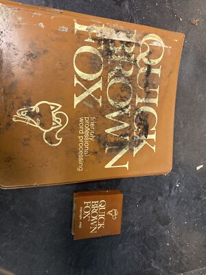 original, vintage, rare, quick brown fox binder and cartridge