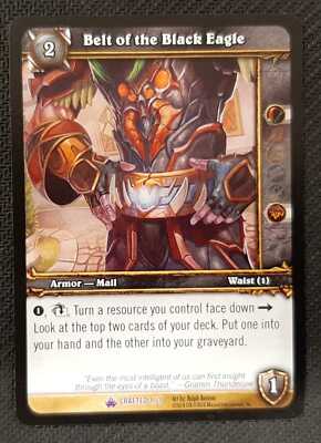 WoW TCG World of Warcraft - Gürtel des Schwarzen Adlers - Crafted - 1/3 - NM