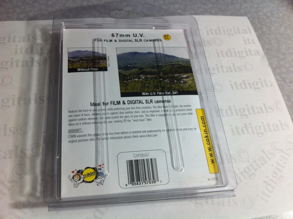 Genuine Cokin 67mm UV Lens Protector Safety Glass Lens Filter Dust Scratch 67 mm - Image 4 of 4