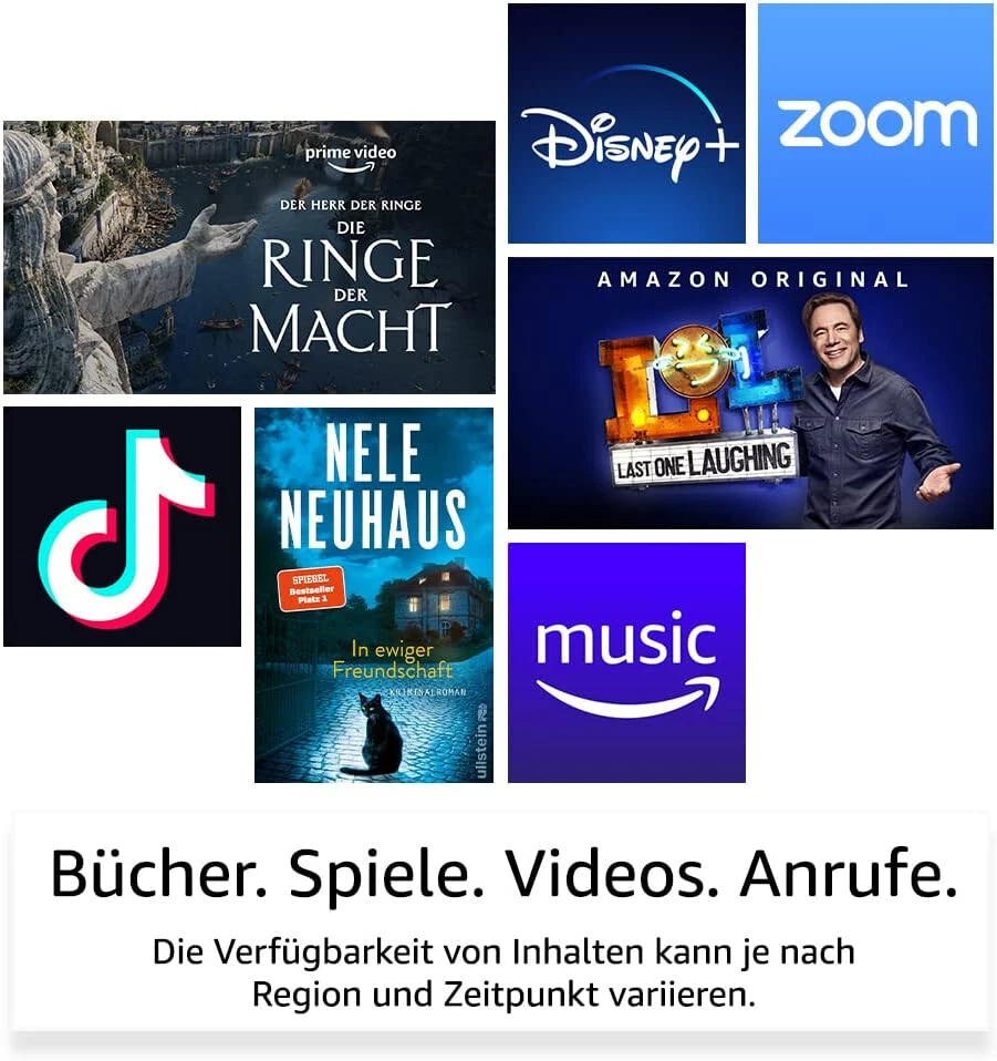 Fire 7-Tablet, 7-Zoll-Display 32 GB, neuestes Modell (2022) Schwarz mit Werbung - Bild 4 von 4