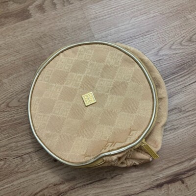 Vintage Givenchy Organza Parfums Cosmetic Cylinder Toiletry Travel Bag
