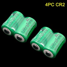4PC UltraFire CR2 CR-2 800mAh 3.0V Li-ion Rechargeable Battery 15270 Batteries