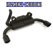 INTEGY INTC28403 Rear Mount Exhaust System with Bumper Mount: AXIAL SCX10 HH