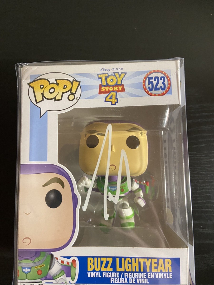 Tim Allen Signed Funko Pop Buzz Lightyear Toy Story #523