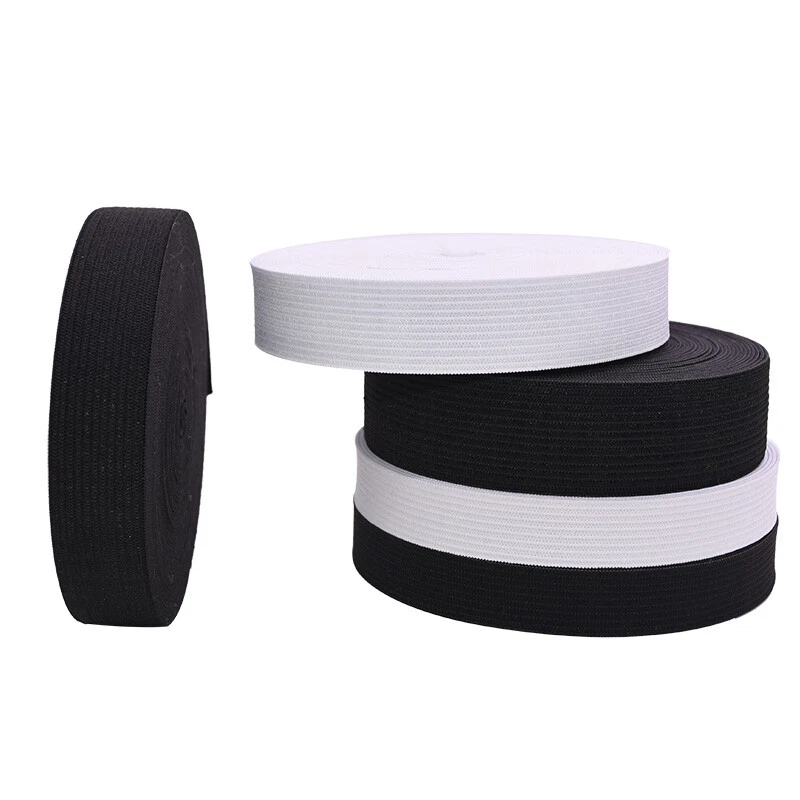 20 Meters Of Black White Clothing Elastic Band 15mm 20mm - Image 3 of 4