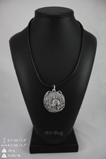 Chow Chow silver covered necklace, high quality keychain Art Dog