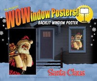Santa Claus Wow Windows Cover Christmas Party Decoration Ww00182 Santa Claus Wow Windows Cover Christmas Party Decoration Ww00182