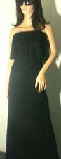 ELIF BY JORDAN TAYLOR WOMAENS BLACK LACE LONG MAXI SLEEVELESS DRESS XS NWT NEW