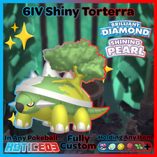 TORTERRA ✨ SHINY 6IV ✨ Pokemon Brilliant Diamond and Shining Pearl lv100 + EVs