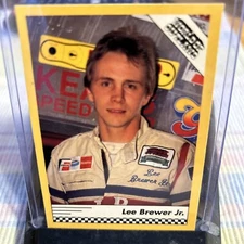 1991 World of Outlaws Racing, Lee Brewer Jr., Card #56, In Protective Sleeve.