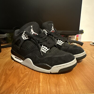 Size 8.5 - Jordan 4 Retro SE Mid Black Canvas | eBay