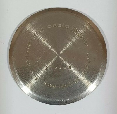 CASE BACK CASIO W-20 + BACK SEAL RUBBER -TAPA TRASERA + JUNTA RELOJ CASIO W-20  