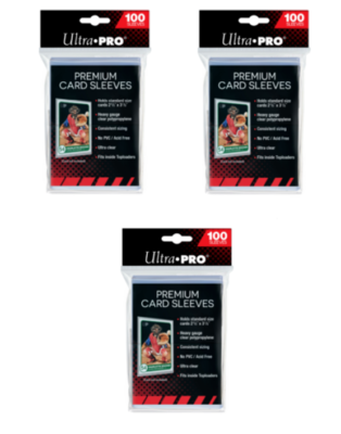 (300) Ultra PRO Premium Penny Card Sleeves for Standard Cards 3 Packs of 100 (300) Ultra PRO Premium Penny Card Sleeves for Standard Cards 3 Packs of 100