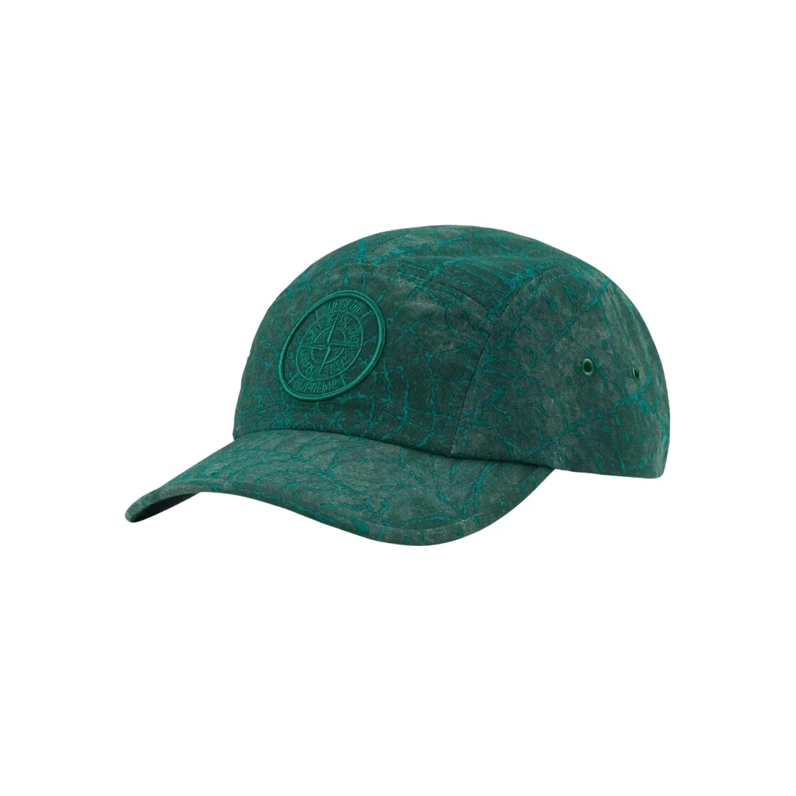 Casquette de camp Supreme x Stone Island vert foncé   23FW  