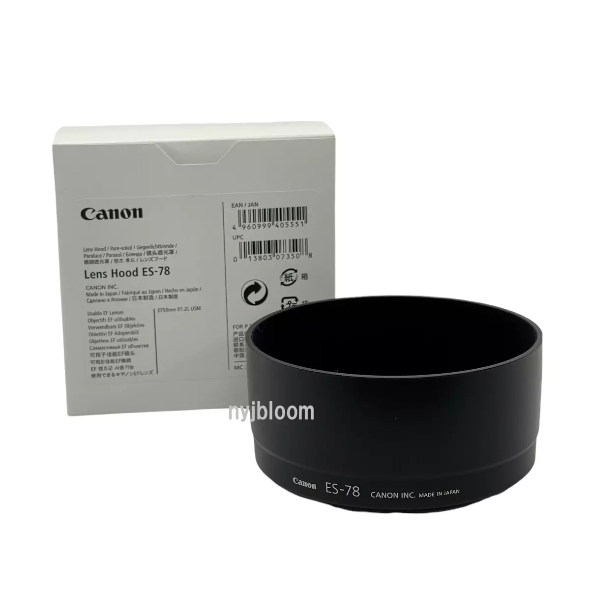 New CANON lens hood ES-78 for EF 50mm f/1.2L USM Lens
