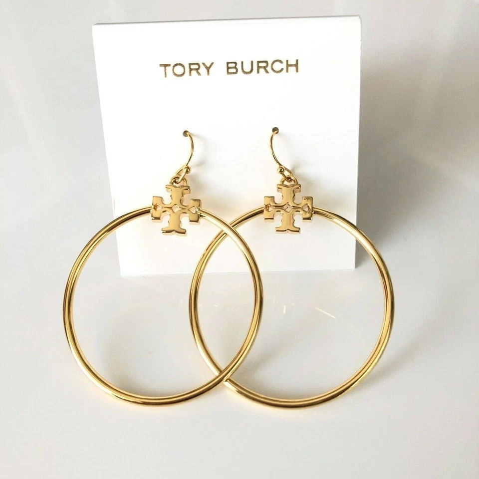 Tory, Gold Tone Stacked Hoop Earrings - Image 4 of 4