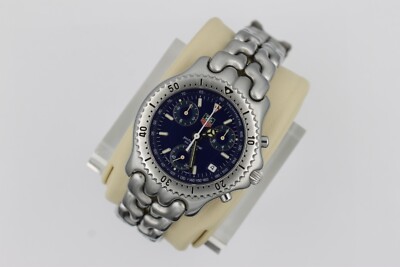 Tag Heuer 38mm Men\'s SEL Professional 200M Chronograph Blue Dial Watch CG1114! Tag Heuer CG1114.BA0473 Mens SEL Professional Chronograph  main image 3