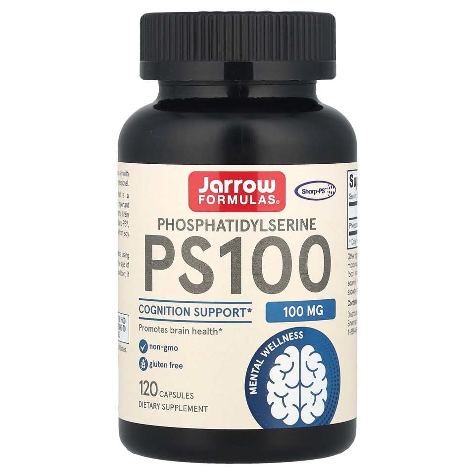 PS100, Phosphatidylserine, 100 mg, 120 Capsules