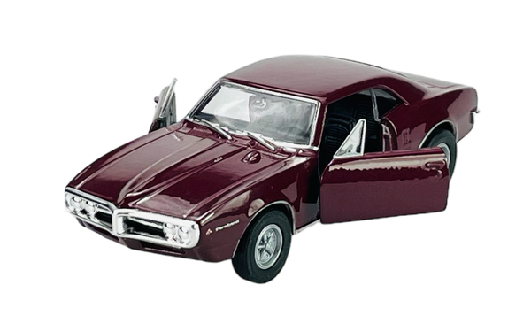 Welly Old Timer 1967 Pontiac Firebird Rot 1:34 Die Cast Metal Model Neu Kasten-image