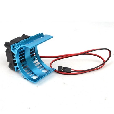 Aluminum Cooling Fans w/Cover Motor Heatsink for Tamiya TT01 TT-02 TT02S HSP HPI