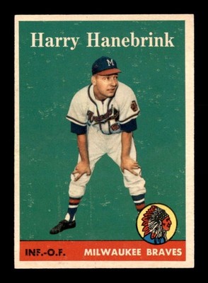 1958 Topps #454 Harry Hanebrink RC EXMT/EXMT+ X3010800