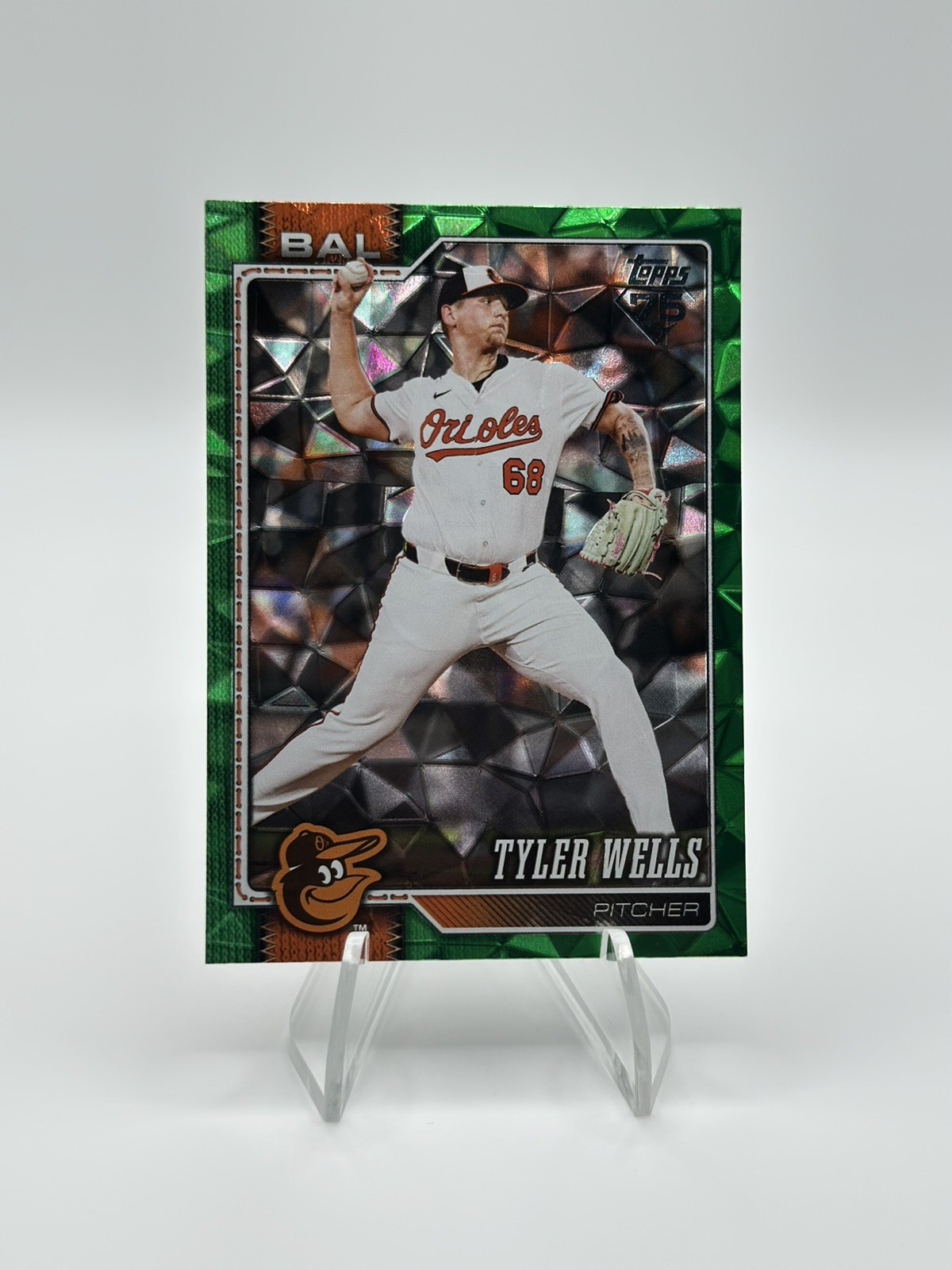 TYLER WELLS 2026 Topps Series 2 #478 Green Diamante Foil /99 Baltimore Orioles