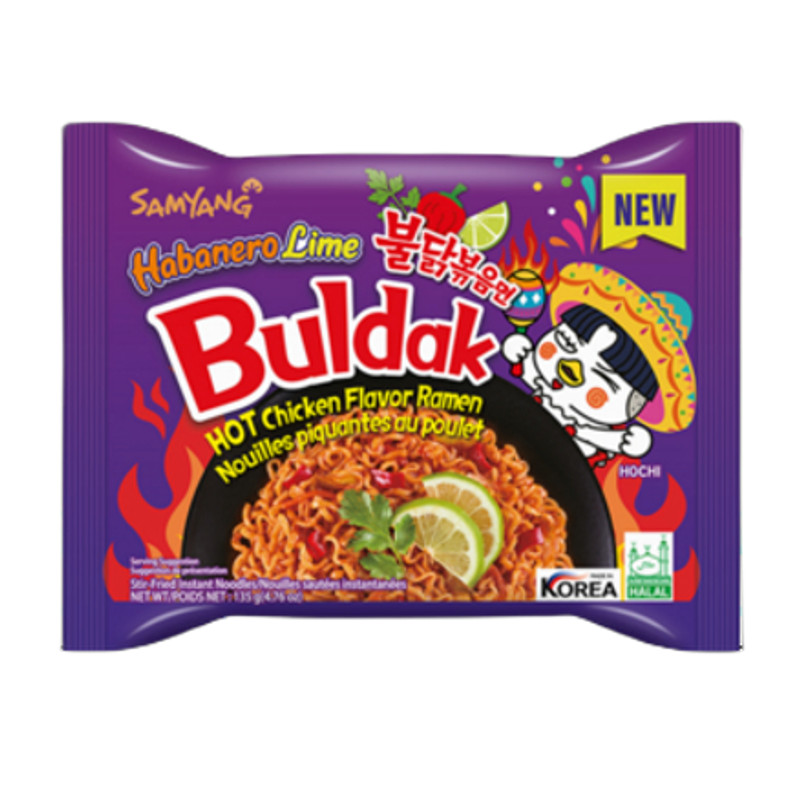 8801073115514 Danie Instant Ramen Habanero & Lime 135g | Samyang