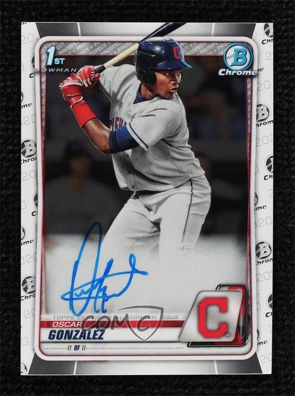 2020 Bowman Chrome Prospects Auto Oscar Gonzalez #CPA-OG