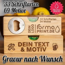 Spirit Level Engraved Personalised Name Gift Engraved Bottle Opener