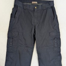 5.11 Tactical Series Men's Multiple Cargo Pocket Pants 38/34 Navy Blue Rip Stop