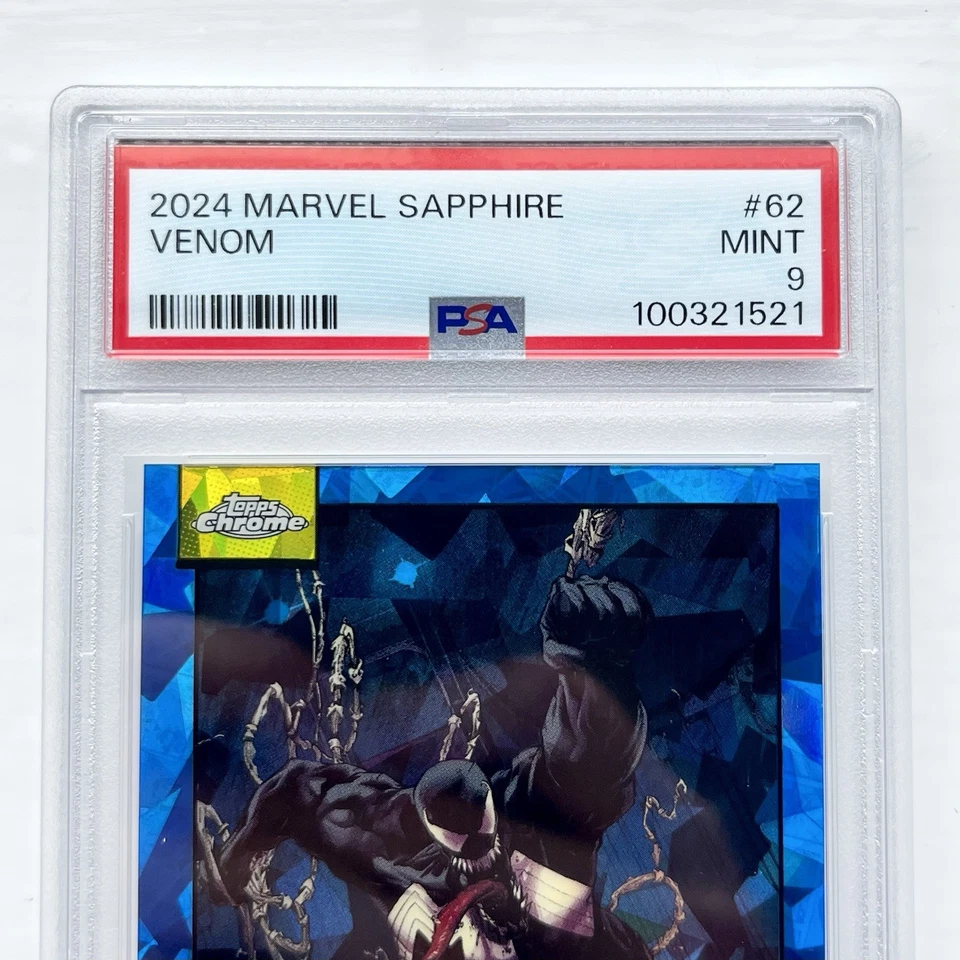 Marvel Comics Topps Chrome Sapphire Edition VENOM PSA Graded Trading Card 2024 - Bild 4 von 4