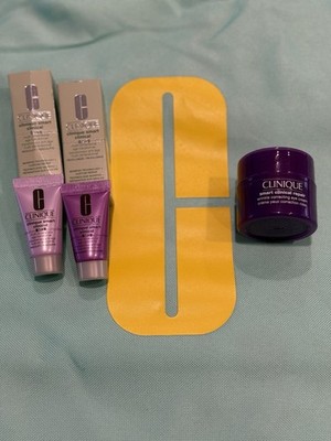  CLINIQUE 4-pc bundle! Smart Clinical MD Resculpt, Revolumize, eye cream & tote