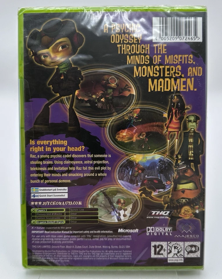 Xbox Psychonauts, UK Pal, Brand New & Factory Sealed - Image 2 of 4
