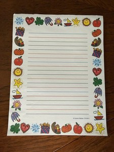 Vintage Carson Dellosa Kid’s Drawn Seasonal Notepad 36 Sheets 