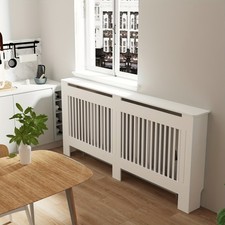 White Radiator Cover Inner Height 90cm Tall Radiator Cover Tall Wood Cabinet 