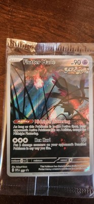 Flutter Mane ERROR CARD 097 Scarlet & Violet Promo Crimp Top SEALED