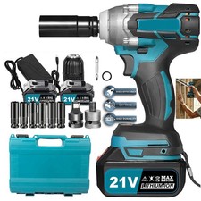 Für Makita Akku Schlagschrauber Akkuschraube bürstenlos w/ Akku und Ladegerät/