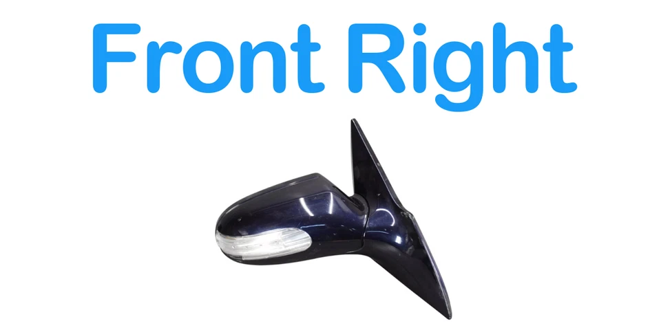 03-08 Espejo retrovisor delantero derecho puerta azul fabricante original mercedes r230 sl550 sl500 Foto 3 de 4