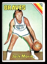 1975 TOPPS JACK MARIN 82 VG BASKETBALL BUFFALO BRAVES