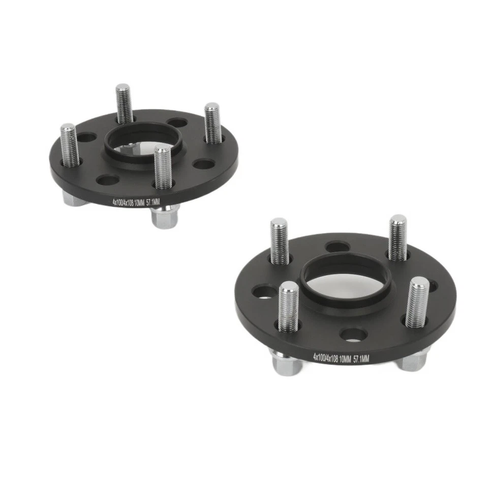Spurverbreiterung 4x100,4x108mm 57.1mm 10mm Distanzscheiben+8 Schrauben M12x1.5 - Bild 4 von 4