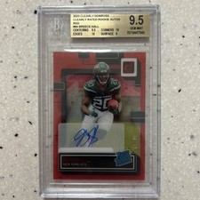 2022 Clearly Donruss Breece Hall Clearly Rated Rookie Auto/49 BGS 9.5