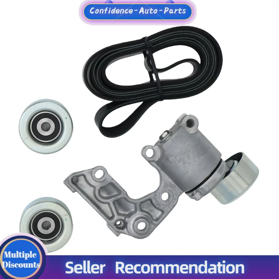 Drive Belt Tensioner Idler Pulley Kit for 05-12 Avalon Camry Lexus ES350 3.5 V6 - Image 3 of 4