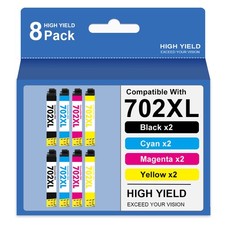 702XL T702XL Ink Cartridges for Epson 702 XL WorkForce WF-3720 WF-3725 WF-3730