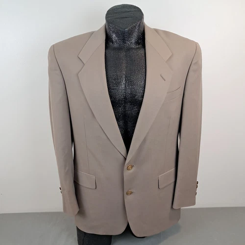 Giacca sportiva vintage Christian Dior McAlpins 42R uomo marrone lana oro bottoni blazer