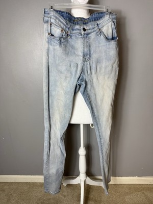Men s Rue21 Faded Light Wash casual Comfort Denim Jean Size 34/34