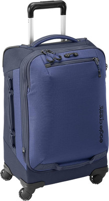 Pilot Blue 22'' Expandable 4-Wheel Carry-On Luggage with Secure Zipper Locks