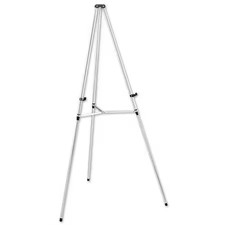 Quartet 50E Portable Telescoping Display Easel, Silver